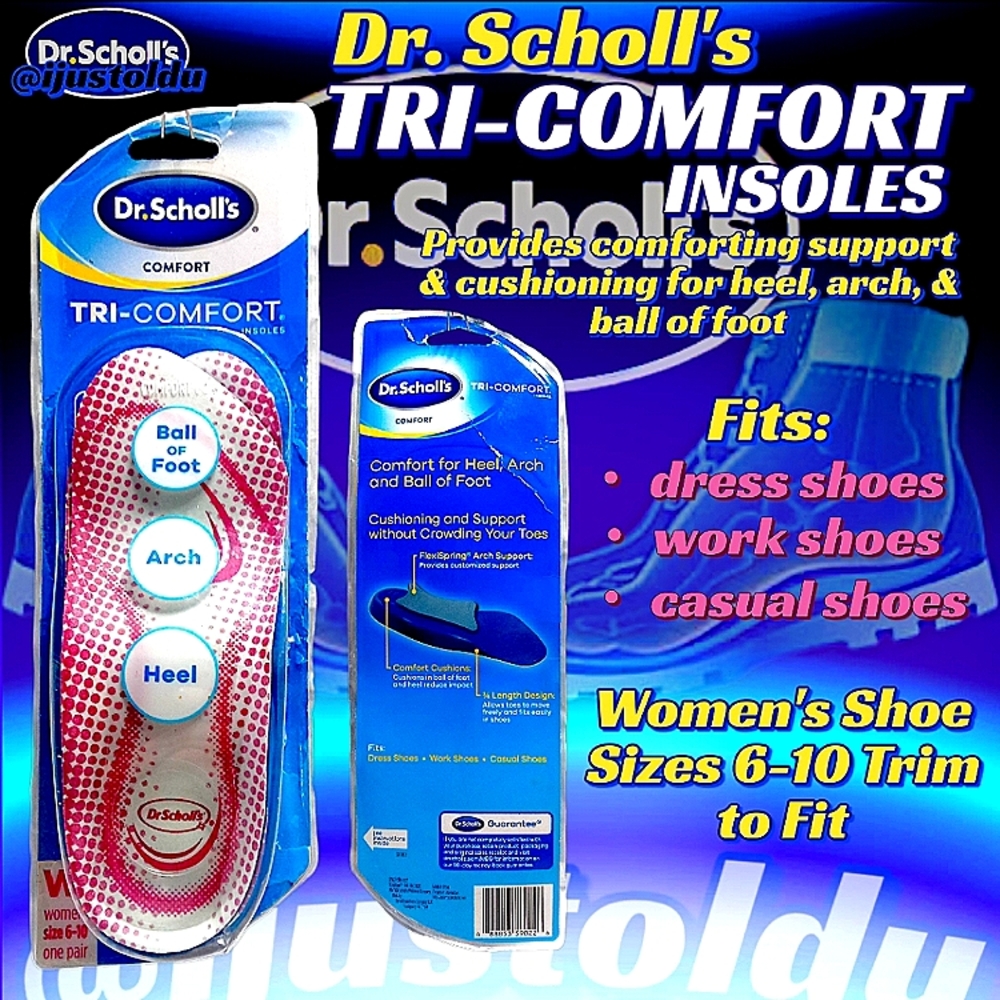Dr. Scholl's Comfort Tri-Comfort Insoles | Women's Shoe Sizes 6-10